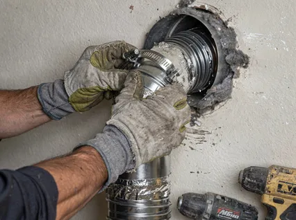 Dryer Vent Hose Installation in Derby