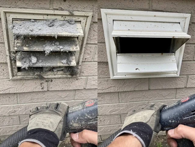 Professional dryer exhaust vent cleaning by Derby Dryer Vent Cleaning in Derby