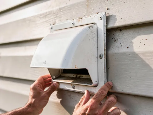 Derby Dryer Vent Cleaning technician delivering thorough residential dryer vent cleaning service in Derby